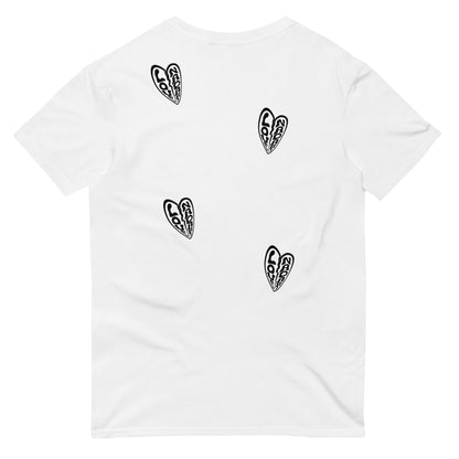 Nadari Legacy warped love t-shirt white and black.