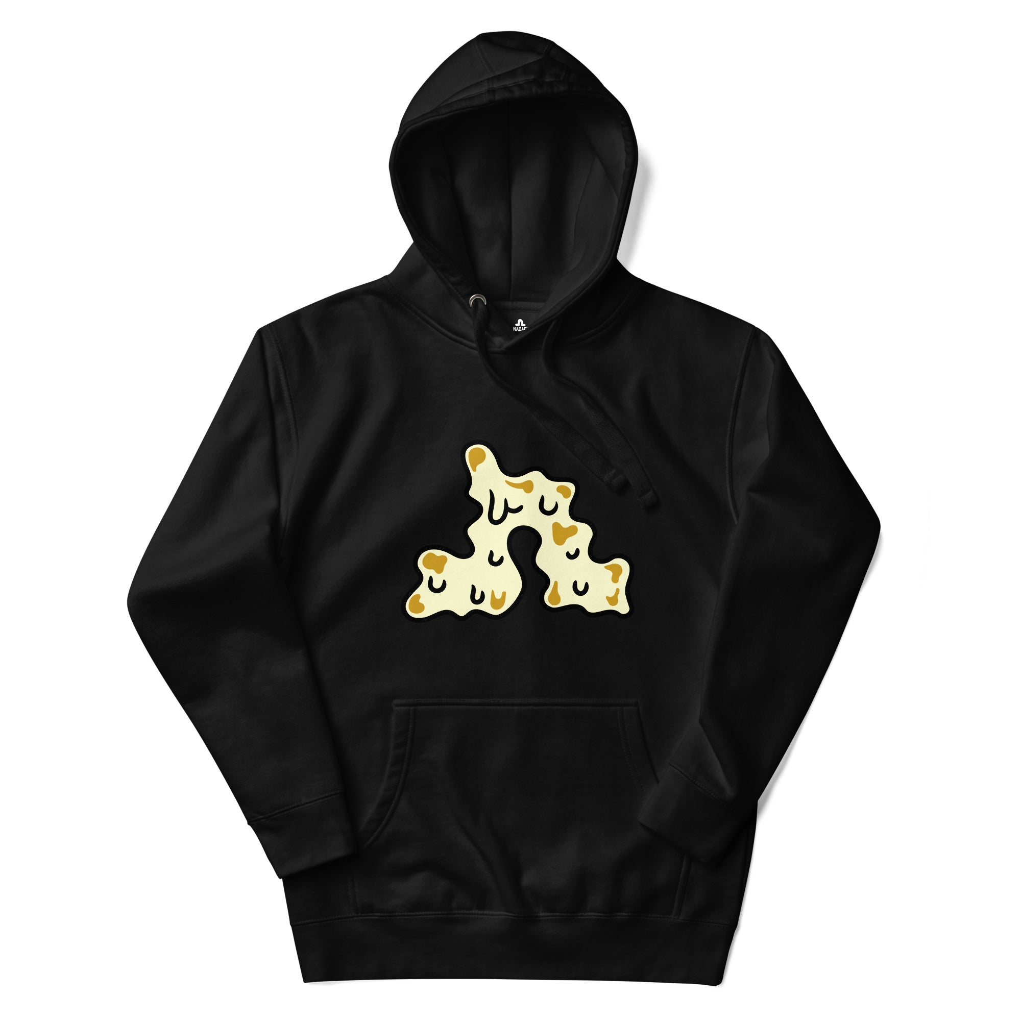 PURE Solo hoodie black, goldenrod and white.