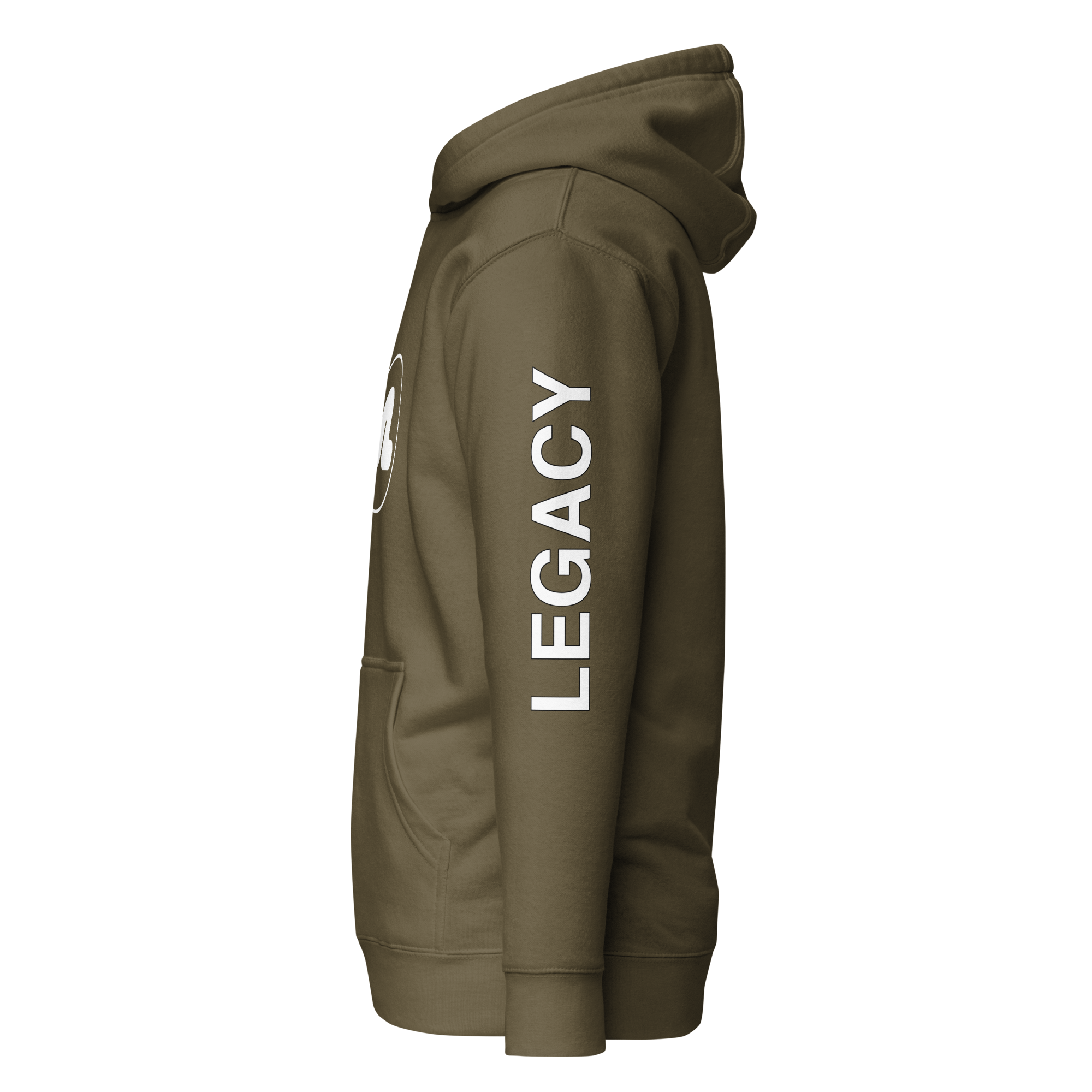 Legacy Prezi hoodie military green and cream.