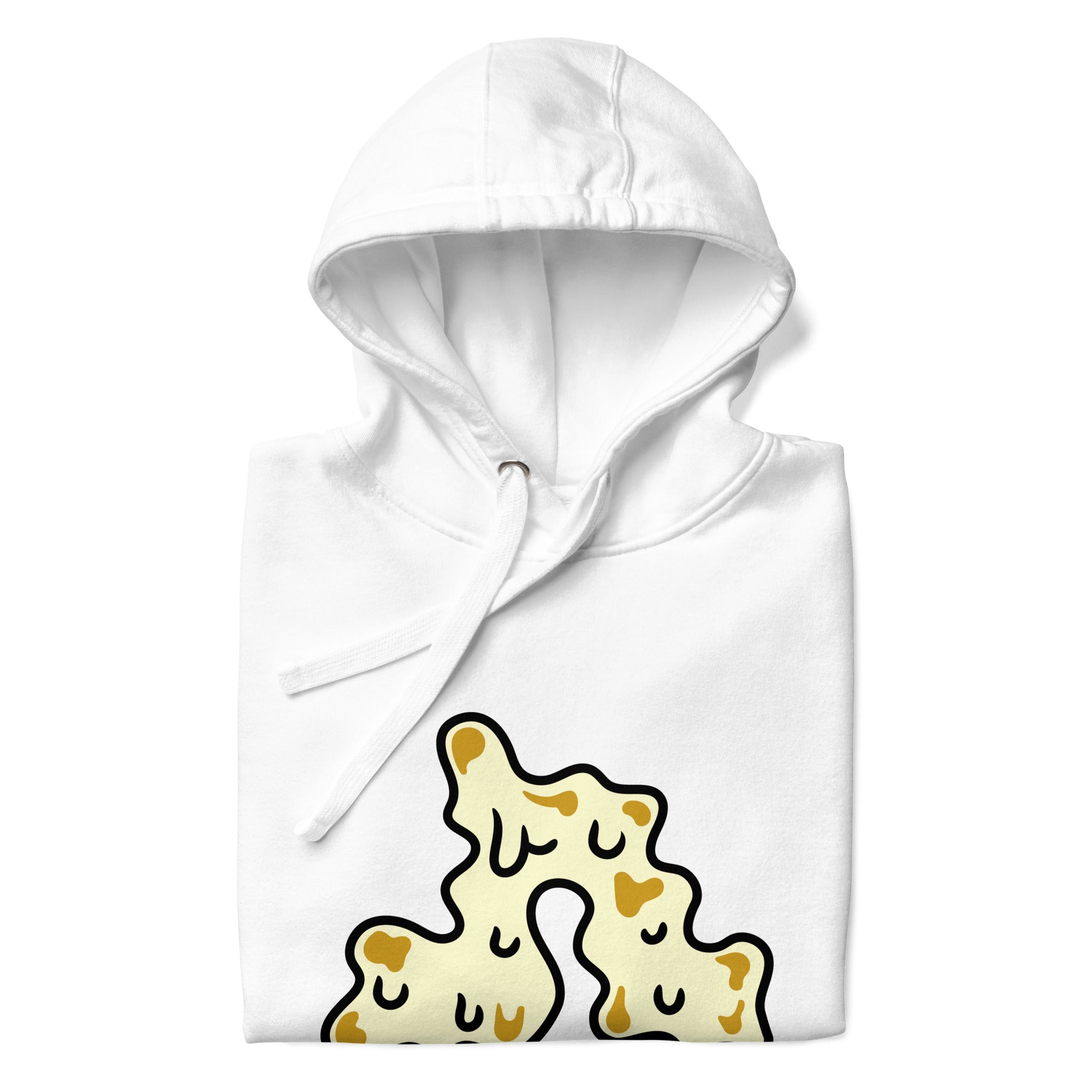 PURE Solo hoodie white, goldenrod and white.
